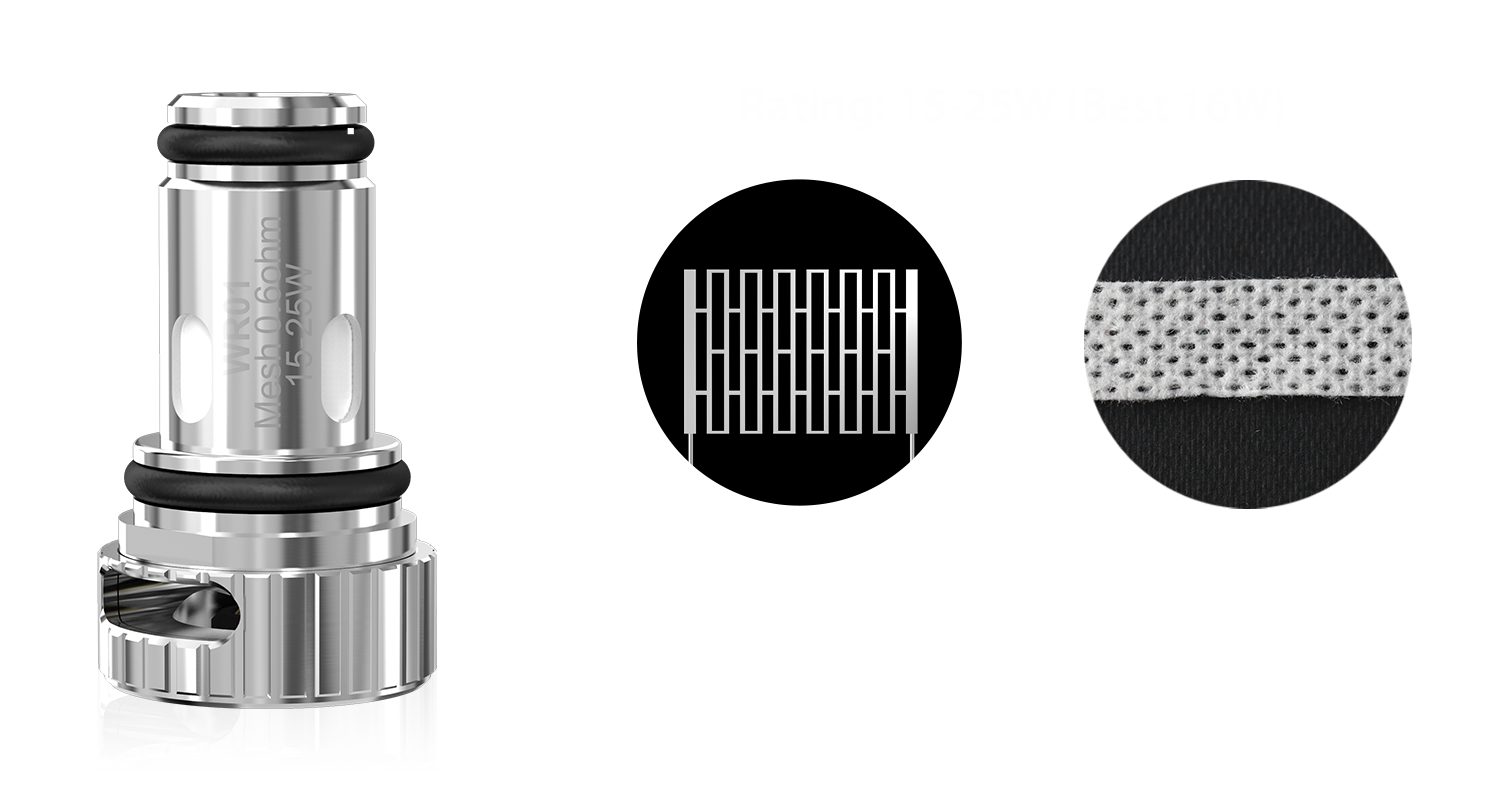 WR01 Mesh 0.6ohm Coil WR01 Mesh 0.6ohm Coil