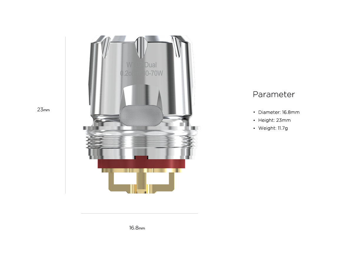 WT02 Dual 0.2ohm Head WT02 Dual 0.2ohm Head