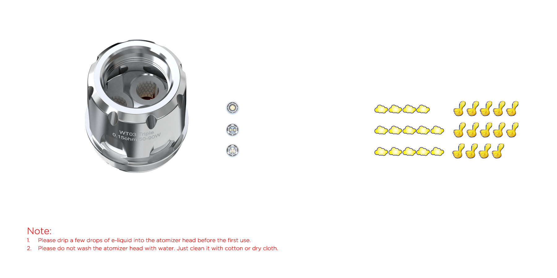 WT03 Triple 0.15ohm Head